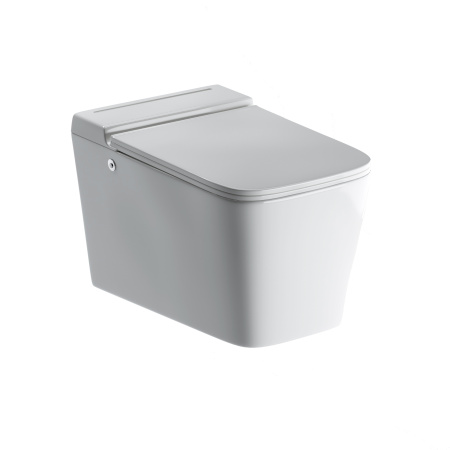 Унитаз подвесной Grossman impuls GR-5501 белый глянцевый с сиденьем микролифт безободковый каскадный смыв